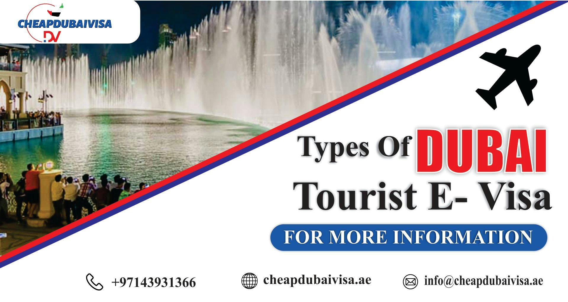 Types of Dubai Tourist E-Visa